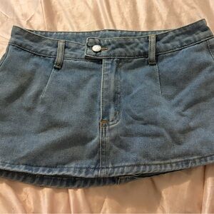 Denim Mini Skirt